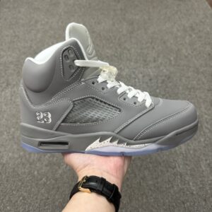 Air Jordan 5 Retro Wolf Grey High Top