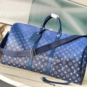 Black Blue Monogram 55 Messenger
