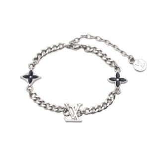 Monogram row bracelet