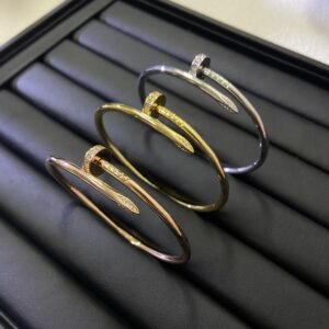 Cartier bracelet with nail design