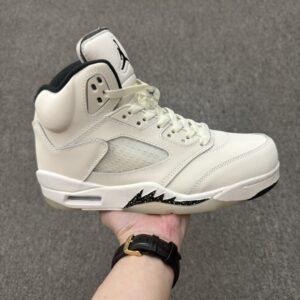 Air Jordan 5 Retro SE Sail White Black High Top