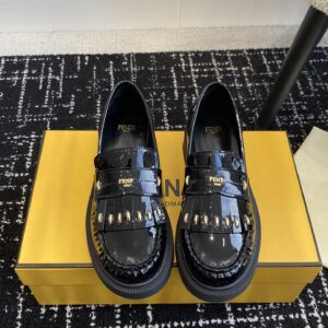 Fendi Filo Thick Heeled Loafers