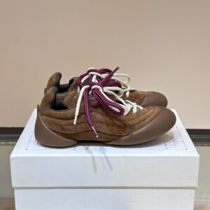 Alexander McQueen Couple Flexion Grain Leather Low-top Sneakers