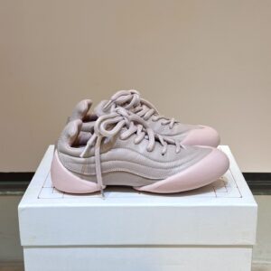 Alexander McQueen Couple Flexion Grain Leather Low-top Sneakers
