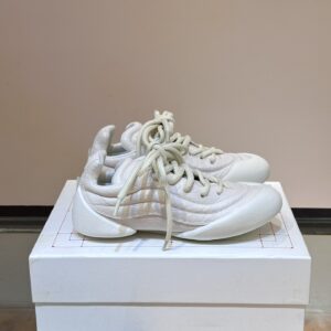Alexander McQueen Couple Flexion Grain Leather Low-top Sneakers