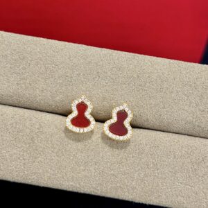 Versace kirin red agate earring