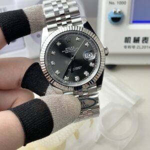 Rolex Datejust Grey dial chronograph watch