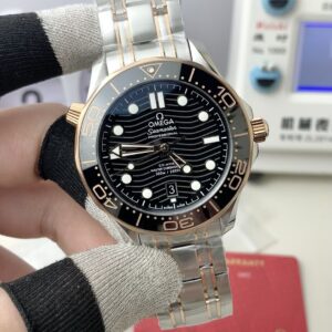 VS Omega Aqua Terra rose gold black 8800 caliber watch