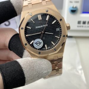 APS Audemars Piguet 15500 rose gold black watch