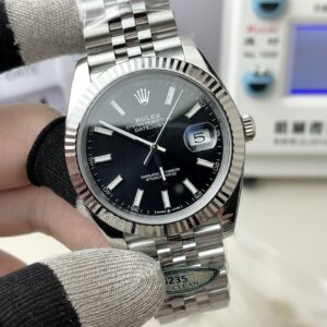 Clean Black Dial Journal 3235 movement