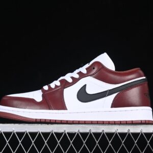 Air Jordan 1 Low White Burgundy