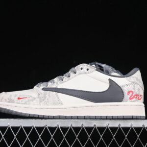 Travis Scott x Fragment Design Air Jordan 1 Low OG Snake Grey