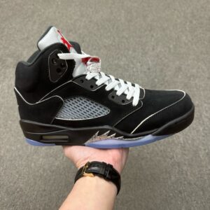 Air Jordan 5 Retro Black Silver Metallic Reimagined High Top