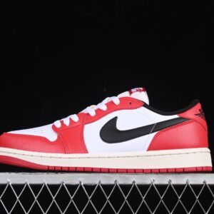 Air Jordan 1 Low White Red Black