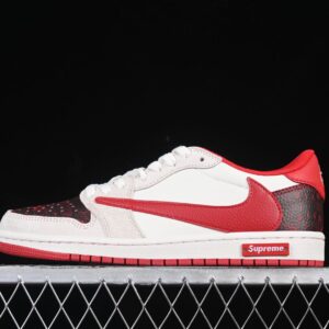 Travis Scott x Air Jordan 1 Low OG SP Supreme Collaboration China Red