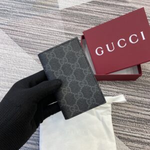 Wallet with logo fabric pattern