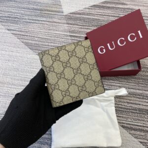 Wallet with logo fabric pattern