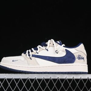Travis Scott x Air Jordan 1 Low OG SP Stüssy Collaboration Blue