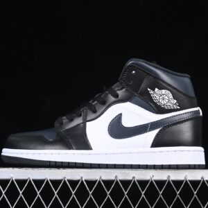 Air Jordan 1 Mid Black Gray White