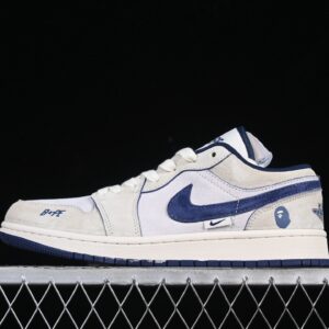 Air Jordan 1 Low Bape Collaboration Blue Green