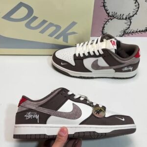 Nike Dunk Low SB sneakers with camouflage pattern