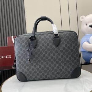 Gucci GG Emblem Travel Briefcase