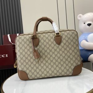 Gucci GG Emblem Travel Briefcase
