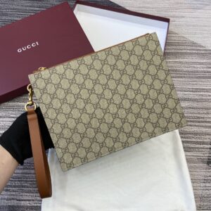 Wallet with logo fabric pattern