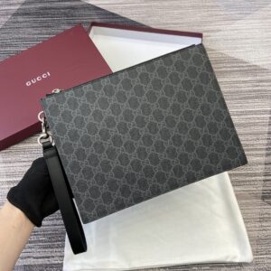 Wallet with logo fabric pattern