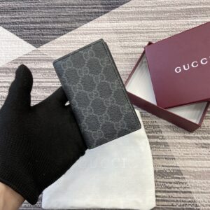 Wallet with logo fabric pattern