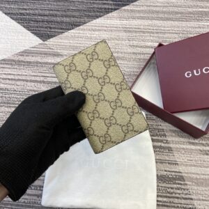 Wallet with logo fabric pattern
