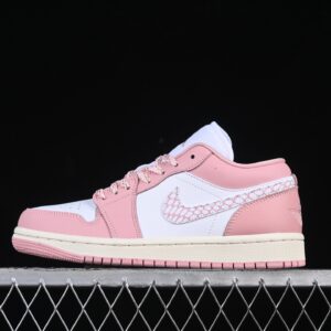 Air Jordan 1 Low White Pink Colorway