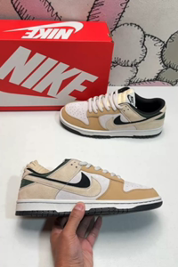 Nike Dunk Low SB sneakers with double hook design