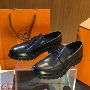 Hermès Gregoire leather loafers shoe