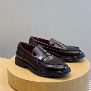 Men's leather Lufian shoe with leisure profile
