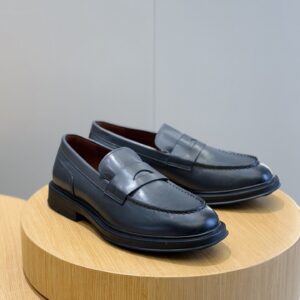 Men's leather Lufian shoe with leisure profile