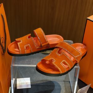 Hermès Chypre leather sandal