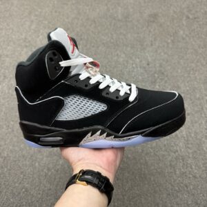 Air Jordan 5 Retro Black Silver Metallic Reimagined High Top