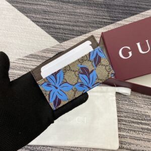 Card holder with logo pattern