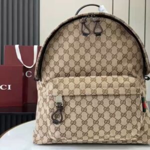 Red printed medium backpack