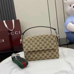 GG fabric small shoulder bag