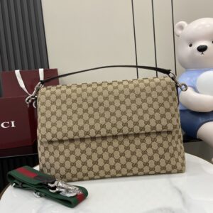 GG fabric small shoulder bag