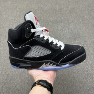 Air Jordan 5 Retro Black Silver Metallic Reimagined High Top