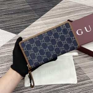 Mini wallet with GG Emblem pattern
