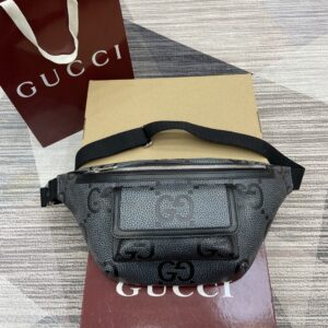 Waist pack with logo pattern