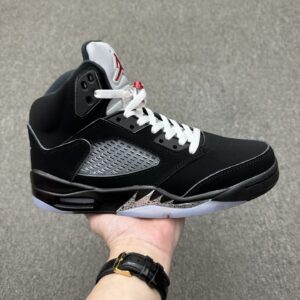 Air Jordan 5 Retro Black Silver Metallic Reimagined High Top