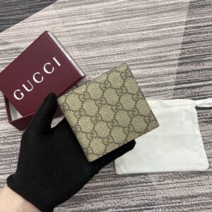 Wallet with logo fabric pattern