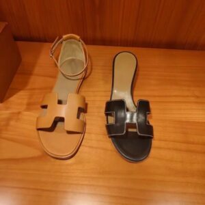 Hermes Spring Summer Slides with Bow Embellishment