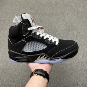 Air Jordan 5 Retro Black Silver Metallic Reimagined High Top