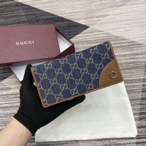 Mini wallet with GG Emblem pattern